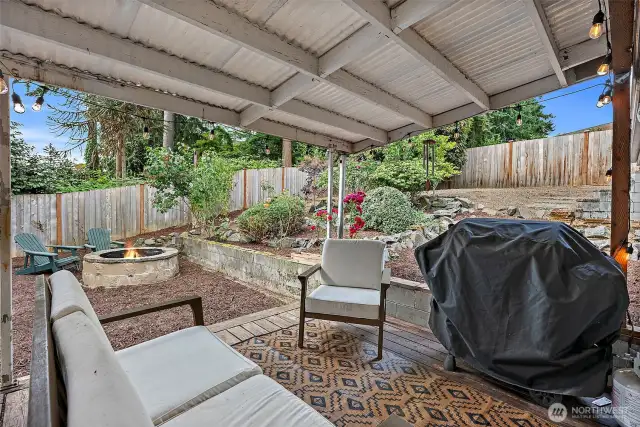 Covered Back Deck for Year Round Enjoyment