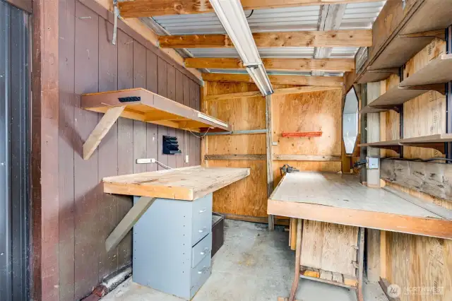 Your tools finally have a home of their own in this handy storage space.