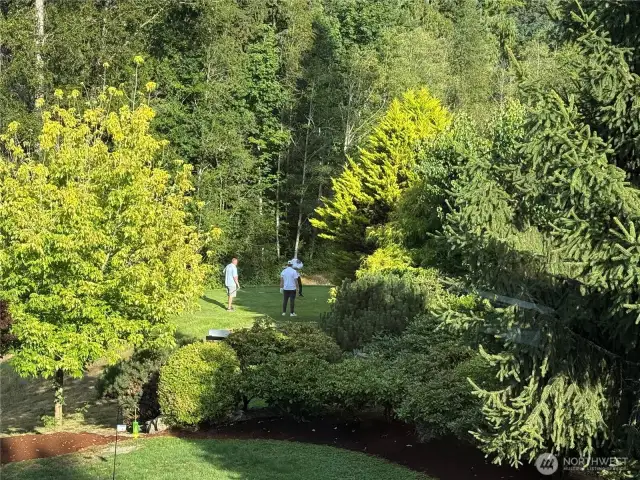From your yard, keep the privacy, or trim back your trees to open up even more viewing of the 11th Tee Box. Rare to have the option!