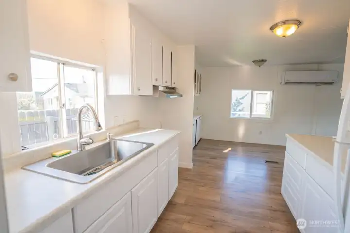 Open to dining area