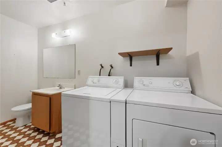 Half bath and wash room