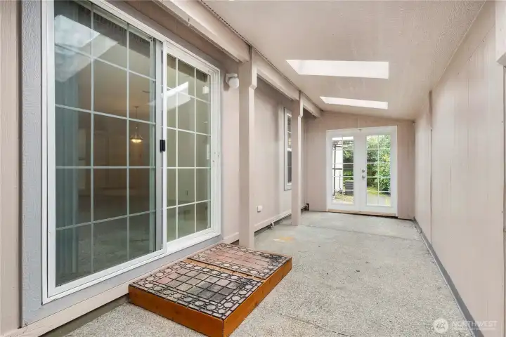 Covered patio off the Bonus Room - great for entertaining!