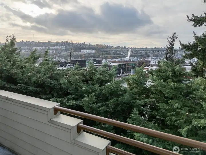 Enjoy views of Fremont and the 99 bridge.