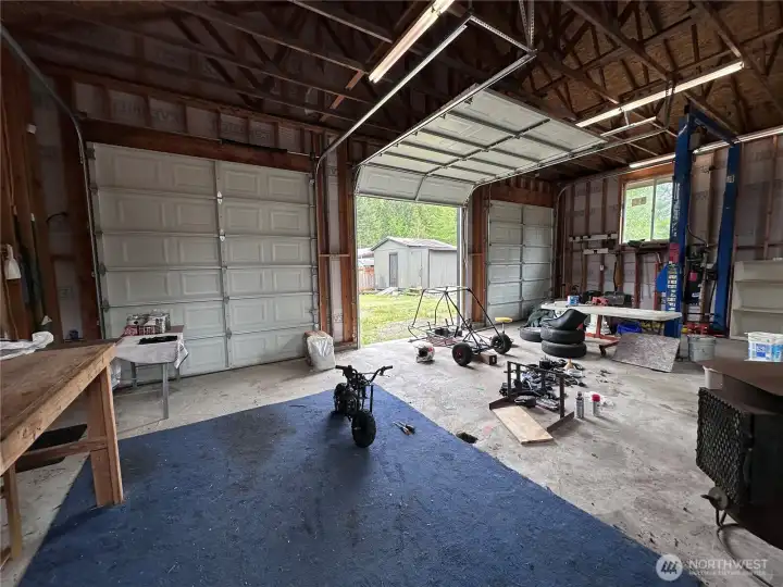 Inside of 3 bay shop
