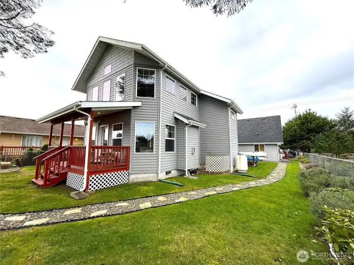landscaped and fenced