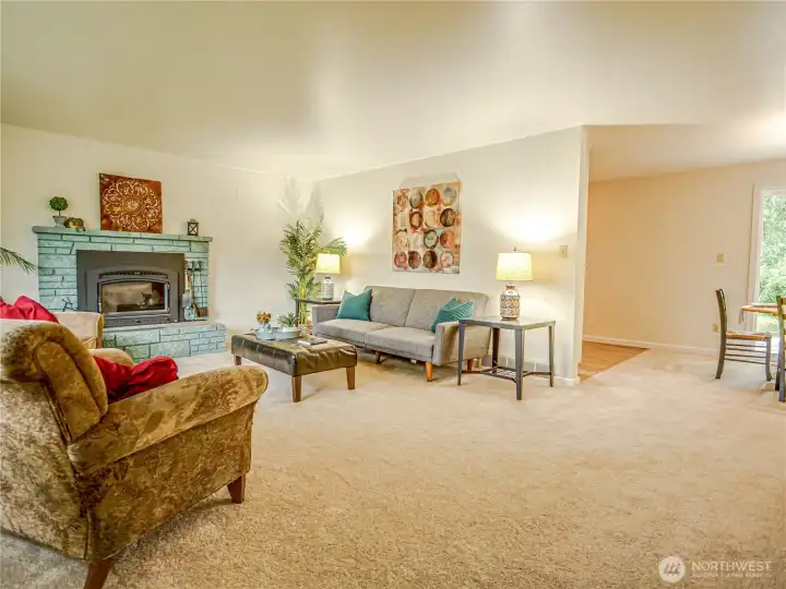 Open to dining room