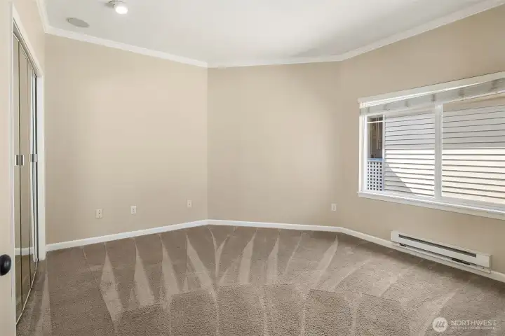 second bedroom with large closet