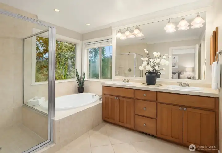 Spa like 5-piece primary suite with a huge master closet Spa like 5-piece primary suite with a huge master closet