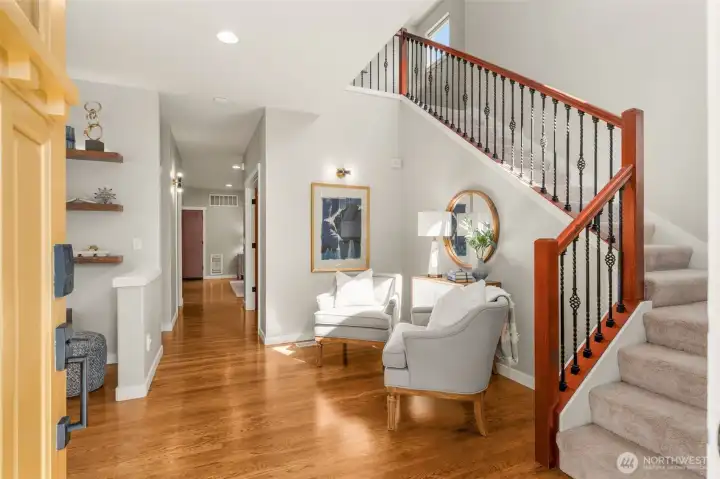 Beautiful hardwood floors on the main level.