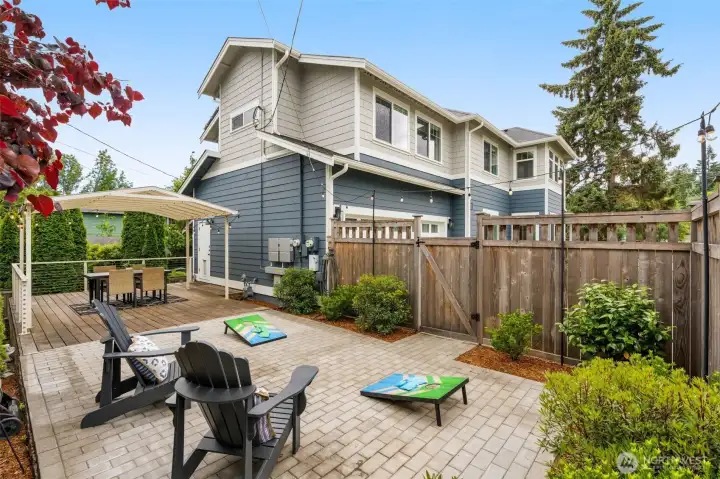 Fully fenced in backyard.