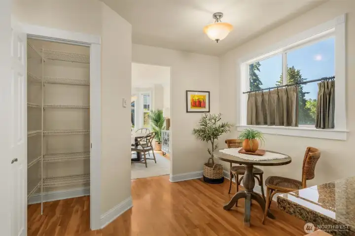 A pantry! Nearly impossible to find in West Seattle
