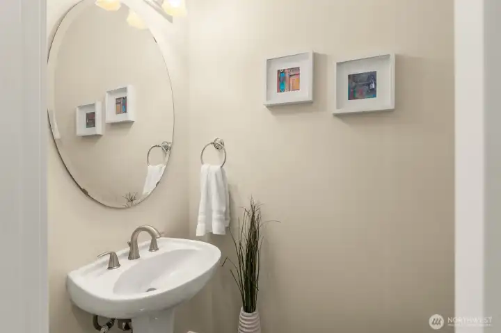 Powder room on the main level