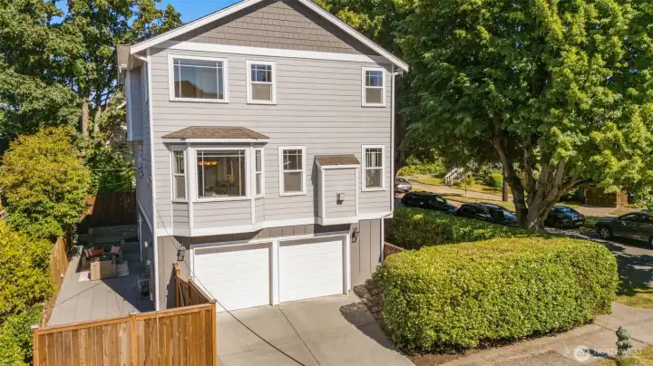 Two car garage & additional off street parking