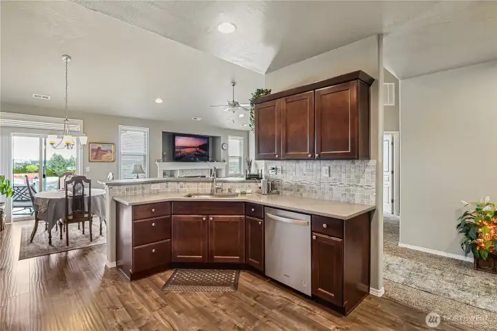 Open-concept living designed for entertaining.