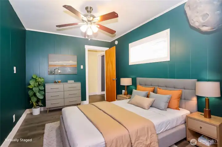 Staged bedroom 2 of 3 Staged bedroom 2 of 3