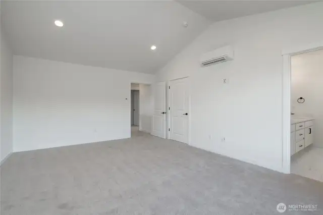 Upstairs Primary Bedroom - Pics are of a different 2834 plan. Features and colors may differ.