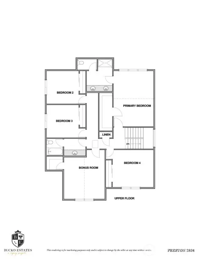 2834 Preston Floorplan
