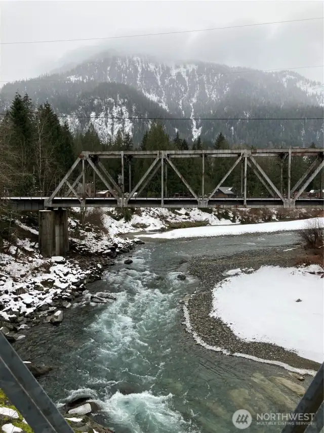 River view from drive to property.