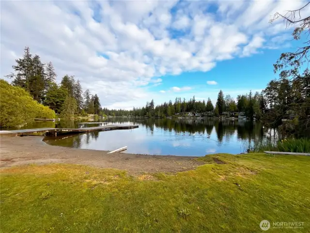 Private lake access