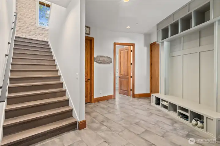 Big mud room area