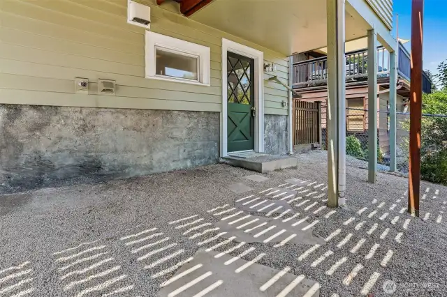 Private entrance to the guest suite.