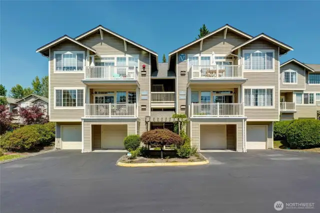 Attached garage is the one on the far left.