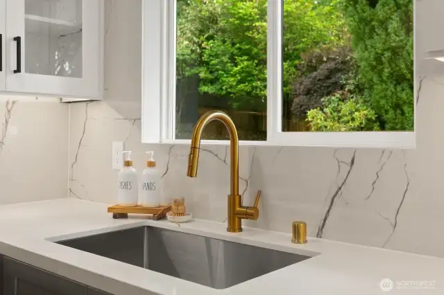 Full height backsplash