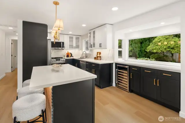 extended cabinets and counter for tons of uses