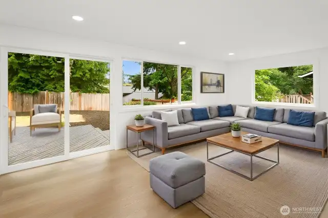 Virtually Staged Family Room
