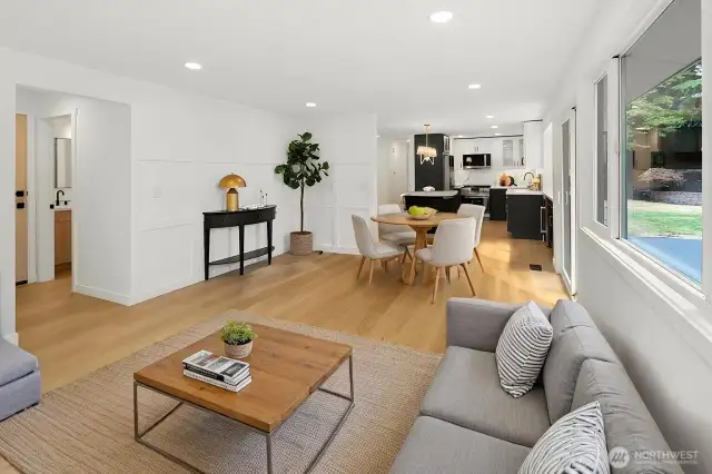 Virtually Staged Family Room