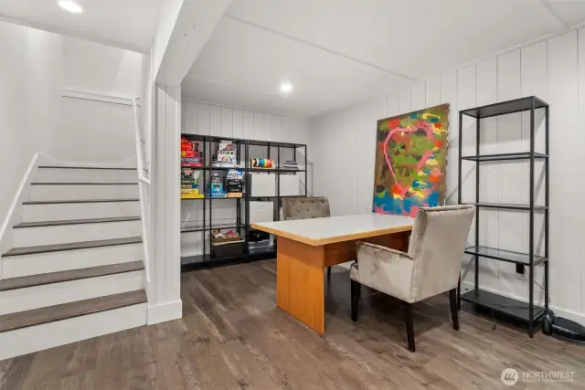 another angle of the lower level rec/ play room