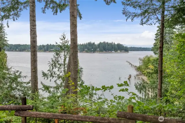 Beach access on Eld Inlet.