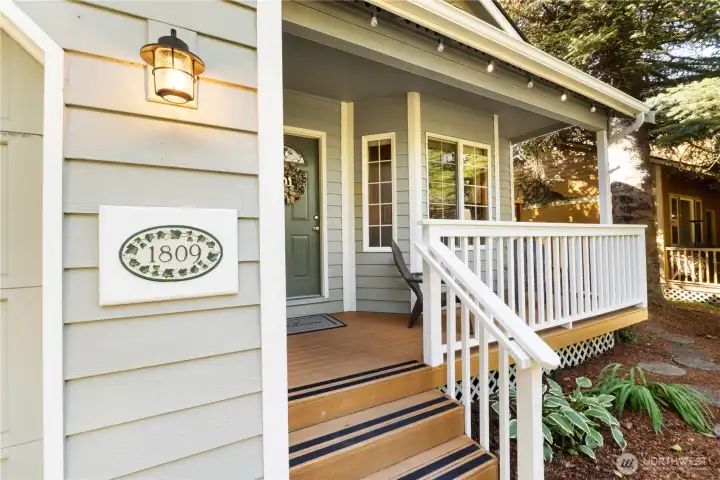 And the front porch ...