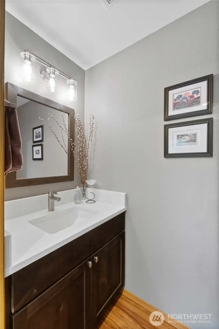 Main floor half bath.