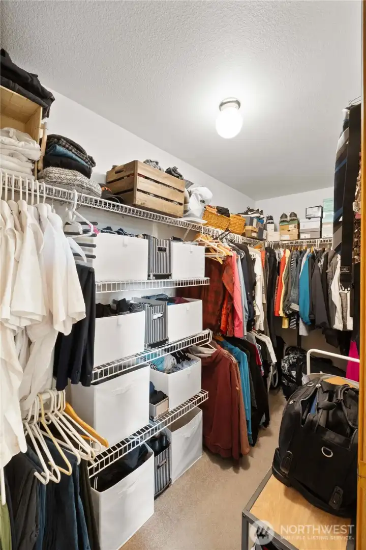 walk in closet is big!