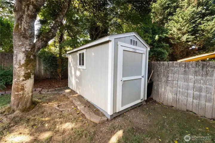 And a sturdy shed for all the yard things. or maybe something else ???