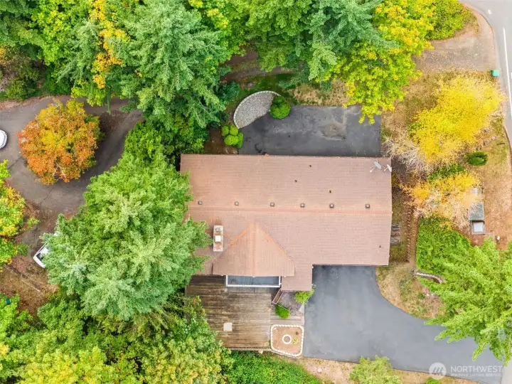 Extra parking in the rear of the home or use it as a patio area.