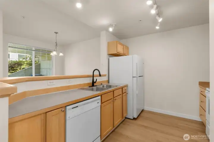 Open design, open to dining room