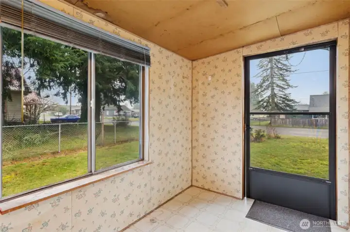 Extra space off of the utility room for a hobby room, storage, or whatever you desire.