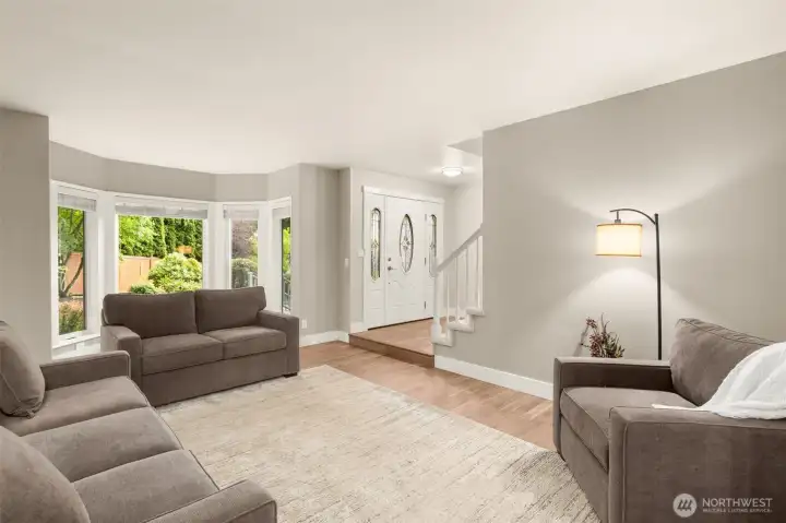 Large new Milgard windows fill the home with natural light.