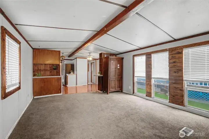 Spacious & bright living room.