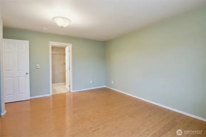 Virtually staged Primary Bedroom