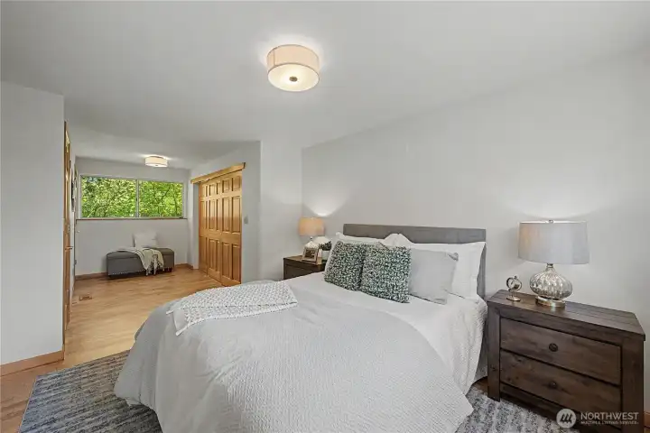 Oversized primary bedroom.