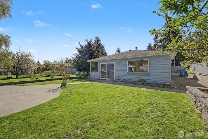 Level lot with room to spread out.