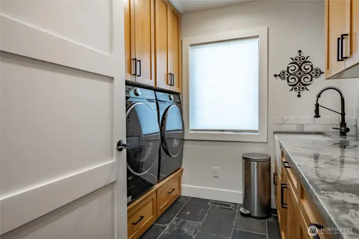 Generous utility room