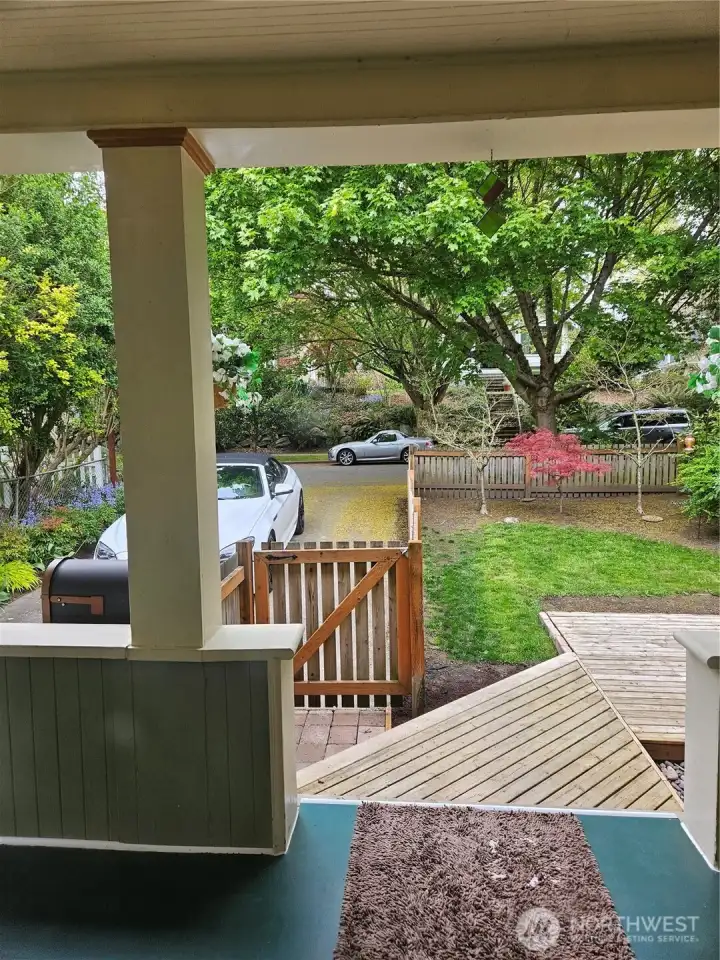Front porch with decking