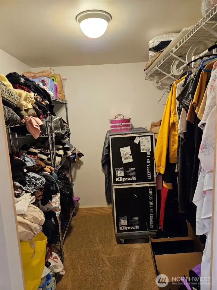 Downstairs with walkin closet