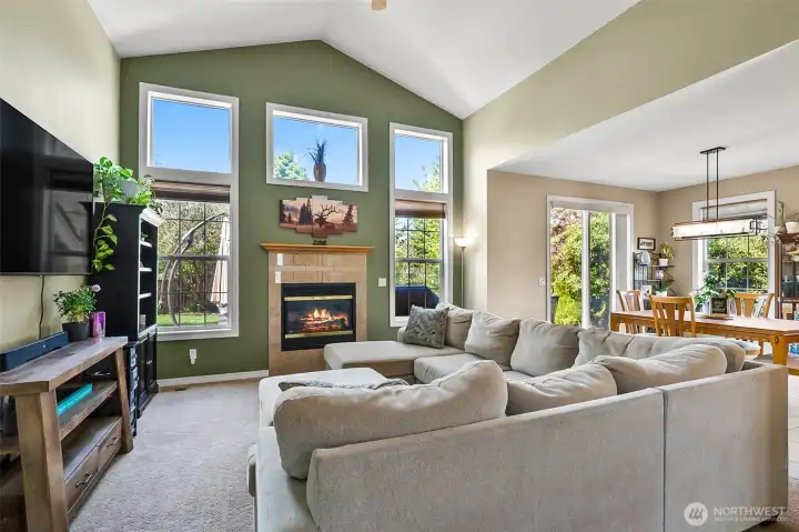great room with these amazing windows to allow all the light in