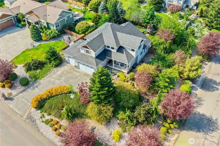 Home is located on just shy 1/2 acre - corner lot