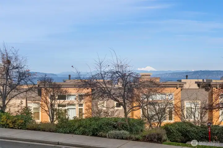 Views of Mount Baker and Puget Sound from the Living Room. Views of Mount Baker and Puget Sound from the Living Room.